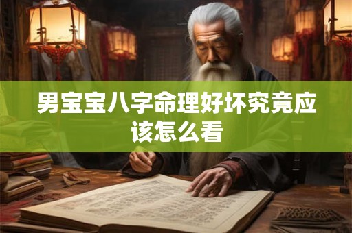 男宝宝八字命理好坏究竟应该怎么看