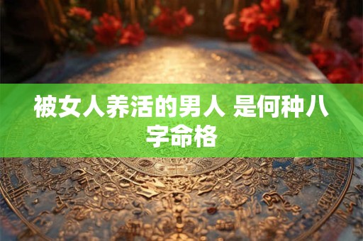 被女人养活的男人 是何种八字命格