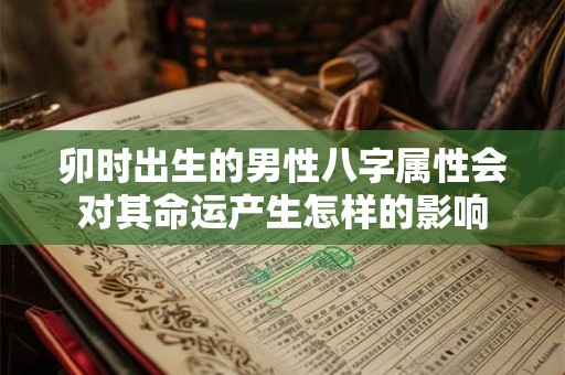 卯时出生的男性八字属性会对其命运产生怎样的影响