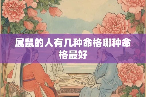 属鼠的人有几种命格哪种命格最好