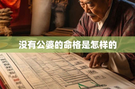 没有公婆的命格是怎样的