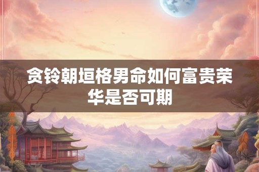 贪铃朝垣格男命如何富贵荣华是否可期