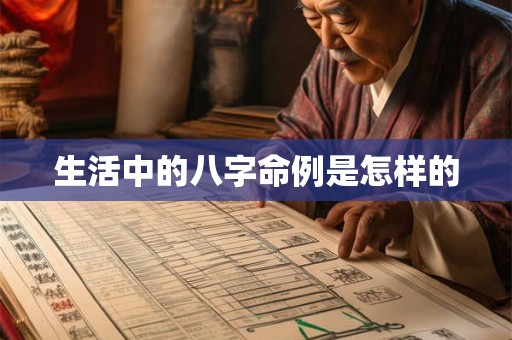 生活中的八字命例是怎样的