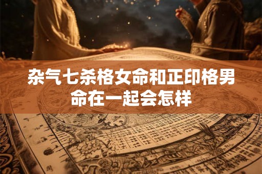 杂气七杀格女命和正印格男命在一起会怎样