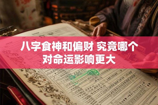 八字食神和偏财 究竟哪个对命运影响更大