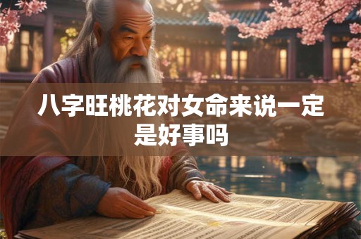 八字旺桃花对女命来说一定是好事吗