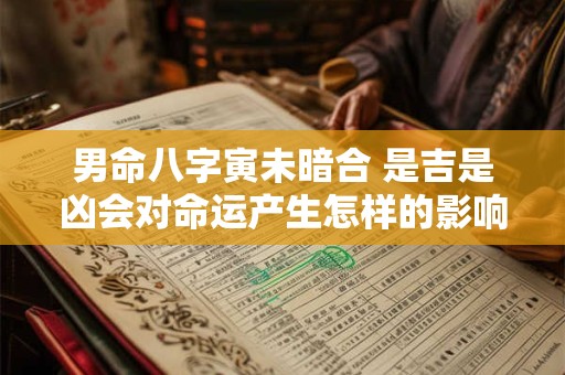 男命八字寅未暗合 是吉是凶会对命运产生怎样的影响
