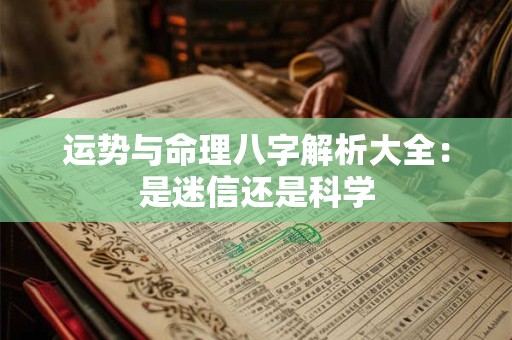 运势与命理八字解析大全：是迷信还是科学