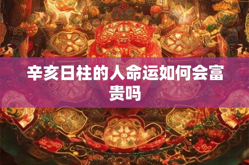 辛亥日柱的人命运如何会富贵吗