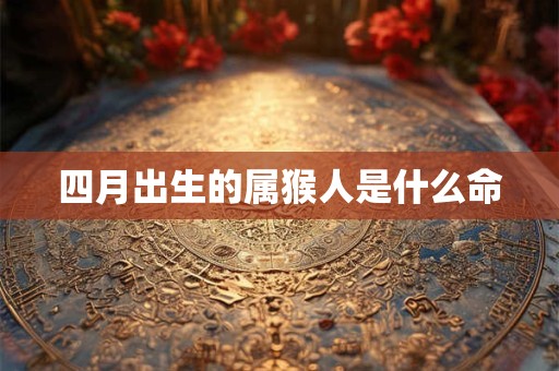 四月出生的属猴人是什么命 四月出生的属猴人是什么命