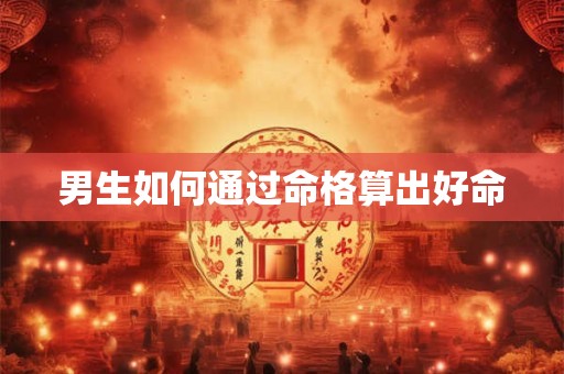 男生如何通过命格算出好命