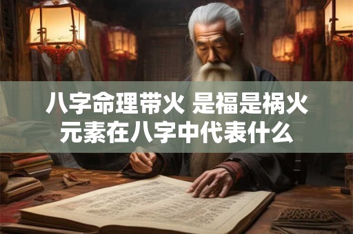 八字命理带火 是福是祸火元素在八字中代表什么
