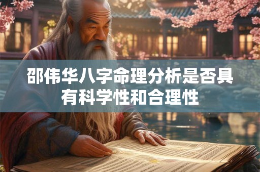 邵伟华八字命理分析是否具有科学性和合理性
