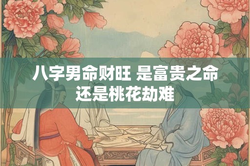 八字男命财旺 是富贵之命还是桃花劫难