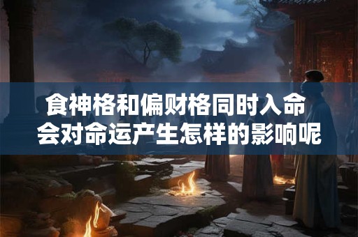 食神格和偏财格同时入命 会对命运产生怎样的影响呢