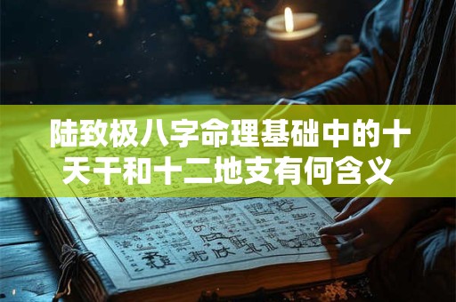 陆致极八字命理基础中的十天干和十二地支有何含义