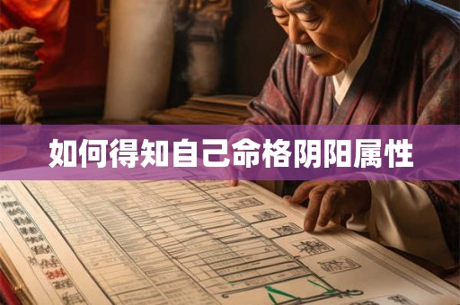 如何得知自己命格阴阳属性
