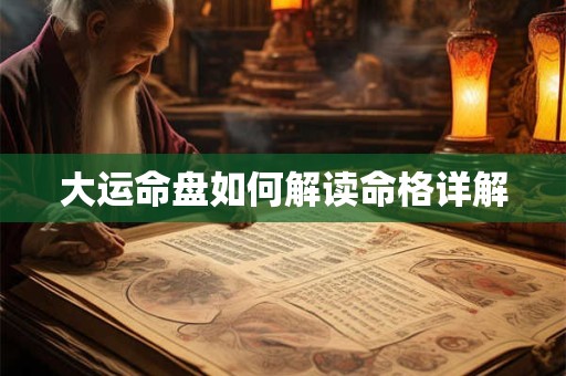 大运命盘如何解读命格详解