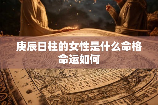 庚辰日柱的女性是什么命格命运如何