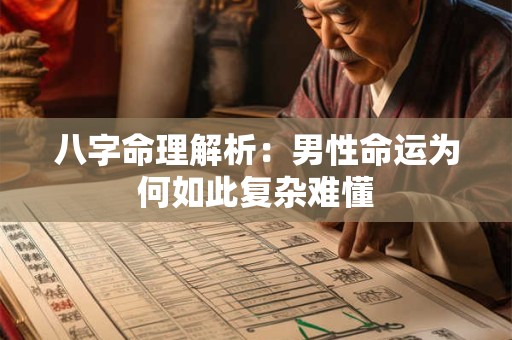 八字命理解析：男性命运为何如此复杂难懂