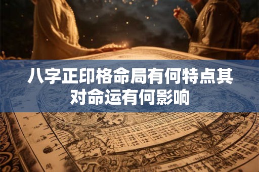 八字正印格命局有何特点其对命运有何影响