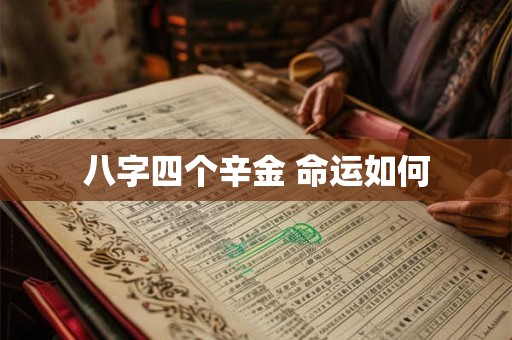 八字四个辛金 命运如何