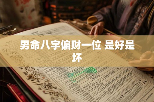男命八字偏财一位 是好是坏 男命八字偏财一位 是好是坏