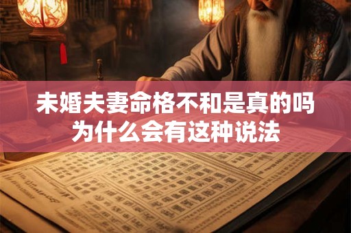 未婚夫妻命格不和是真的吗为什么会有这种说法