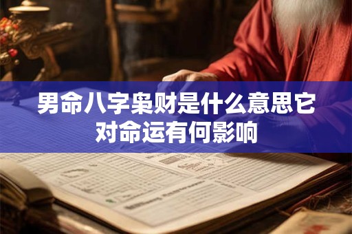 男命八字枭财是什么意思它对命运有何影响