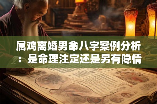 属鸡离婚男命八字案例分析：是命理注定还是另有隐情