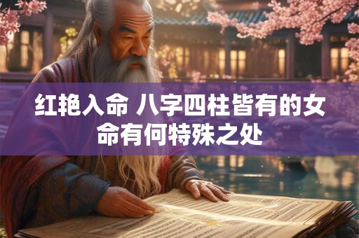 红艳入命 八字四柱皆有的女命有何特殊之处