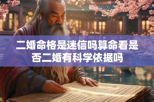 二婚命格是迷信吗算命看是否二婚有科学依据吗