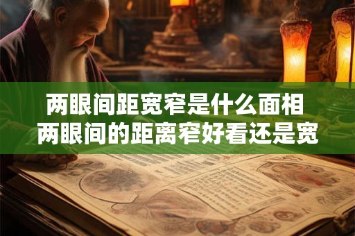 两眼间距宽窄是什么面相 两眼间的距离窄好看还是宽一点好看