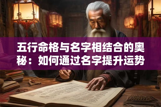 五行命格与名字相结合的奥秘：如何通过名字提升运势