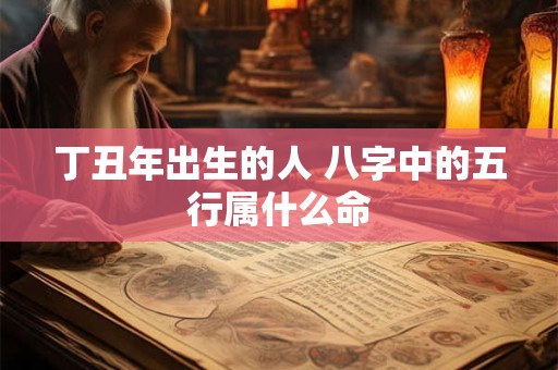 丁丑年出生的人 八字中的五行属什么命