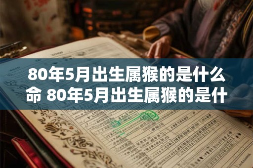 80年5月出生属猴的是什么命 80年5月出生属猴的是什么命运