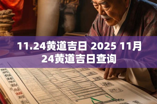 11.24黄道吉日 2025 11月24黄道吉日查询