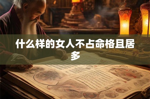 什么样的女人不占命格且居多