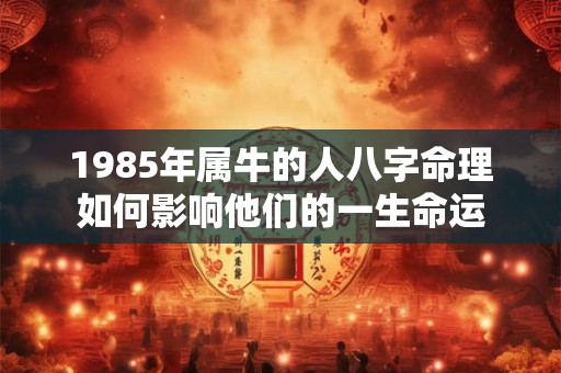 1985年属牛的人八字命理如何影响他们的一生命运