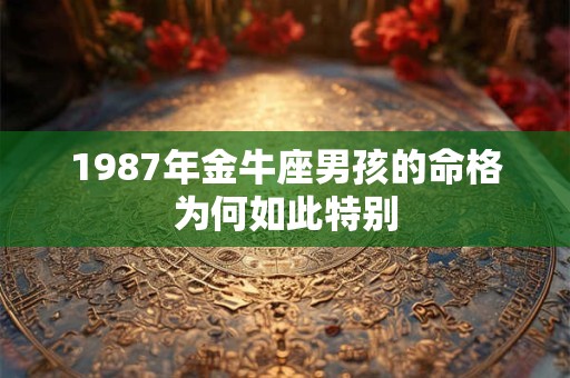 1987年金牛座男孩的命格为何如此特别