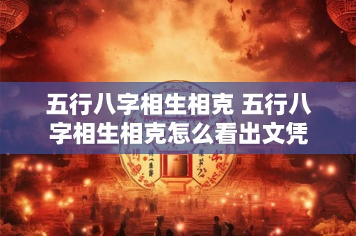 五行八字相生相克 五行八字相生相克怎么看出文凭