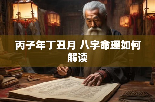 丙子年丁丑月 八字命理如何解读