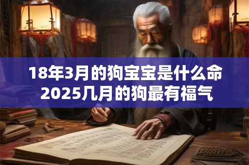 18年3月的狗宝宝是什么命 2025几月的狗最有福气