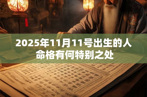 2025年11月11号出生的人 命格有何特别之处