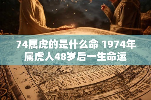 74属虎的是什么命 1974年属虎人48岁后一生命运