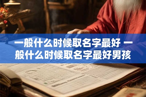 一般什么时候取名字最好 一般什么时候取名字最好男孩