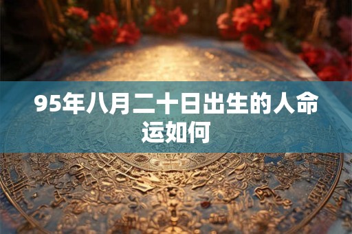 95年八月二十日出生的人命运如何