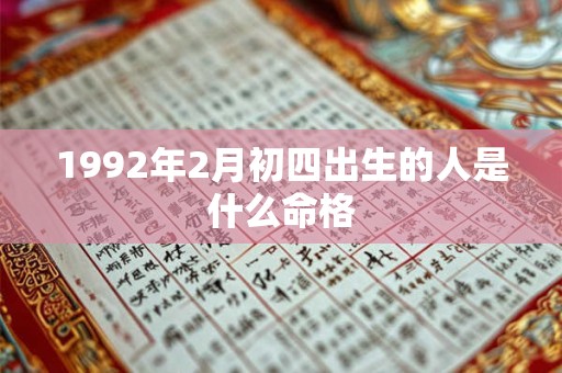 1992年2月初四出生的人是什么命格 1992年2月初四出生的人是什么命格
