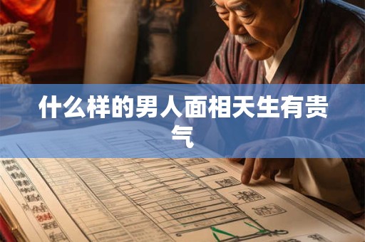 什么样的男人面相天生有贵气 什么样的男人面相天生有贵气