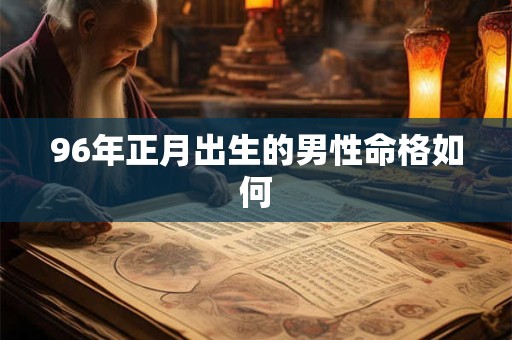 96年正月出生的男性命格如何 96年正月出生的男性命格如何